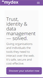 Mobile Screenshot of mydex.org