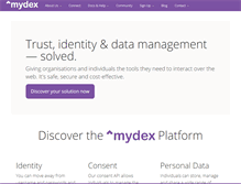 Tablet Screenshot of mydex.org